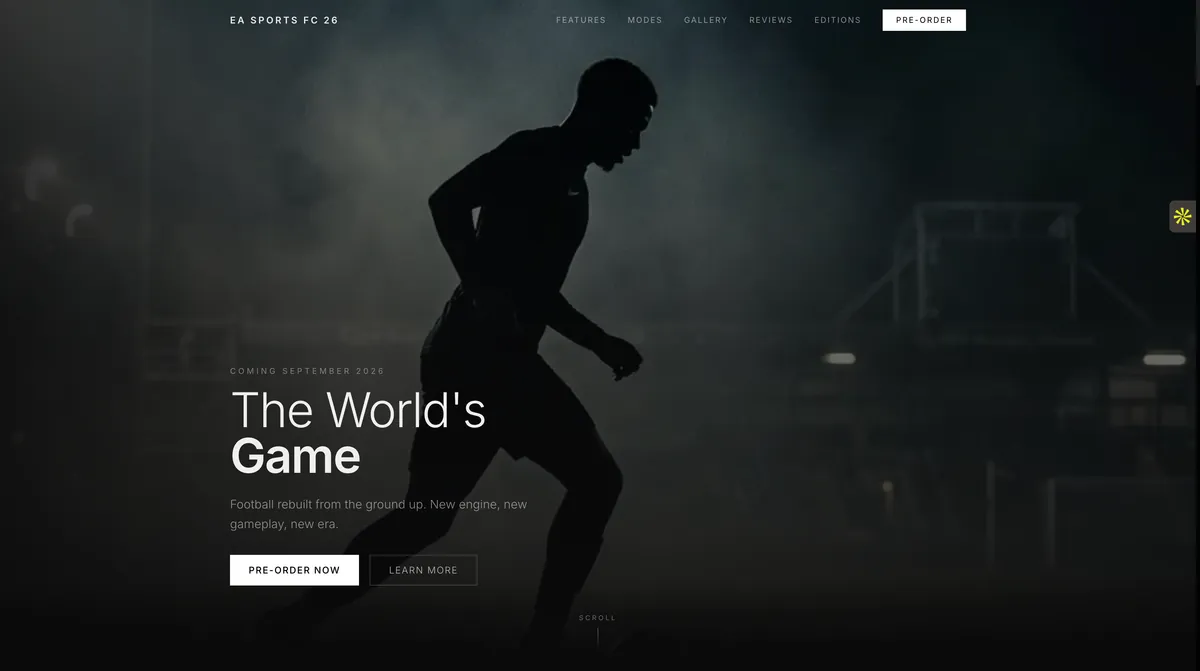 FC26 Web Experience screenshot