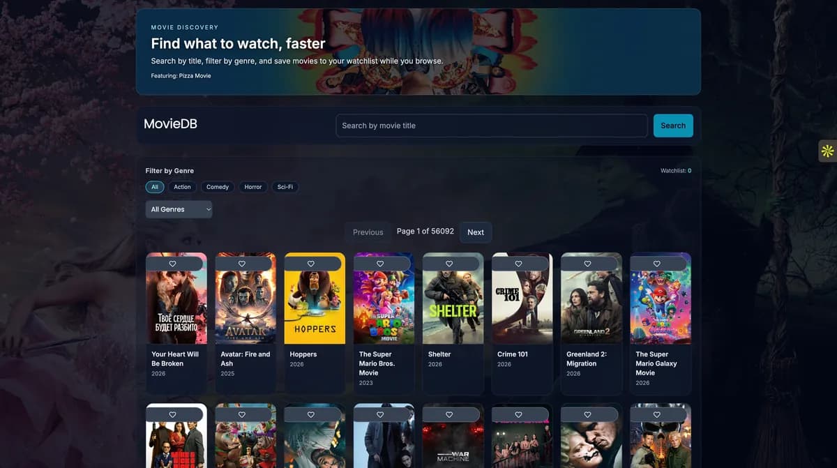 MovieDB screenshot