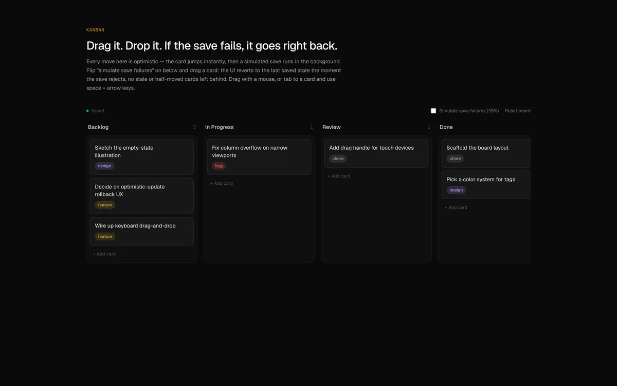 Kanban screenshot